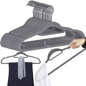 Ruhhy Velours Kledinghangers 20 Stuks - Optimaliseer Je Garderobe met Stijl