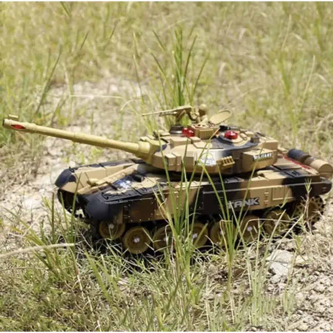 Kruzzel RC Tank in Schaal 1:14 met 2,4 GHz en Lichteffecten: Radiografisch Bestuurbaar Speelgoed