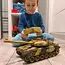 Kruzzel RC Tank in Schaal 1:14 met 2,4 GHz en Lichteffecten: Radiografisch Bestuurbaar Speelgoed