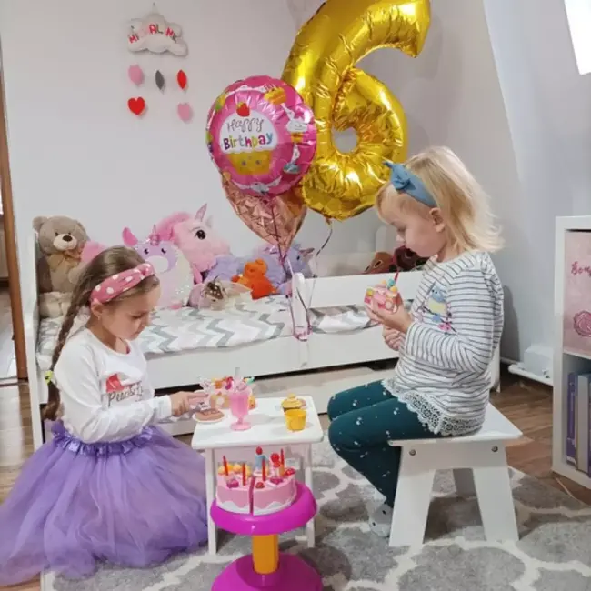 Kruzzel Verjaardagstaart Speelset voor Kinderen - 75 Onderdelen - Educatief en Interactief