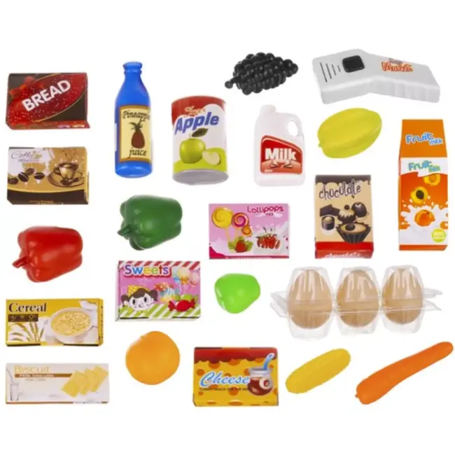 Kruzzel Toy Supermarket - Complete Speelset met Winkelwagen en Accessoires - Educatief Speelgoed