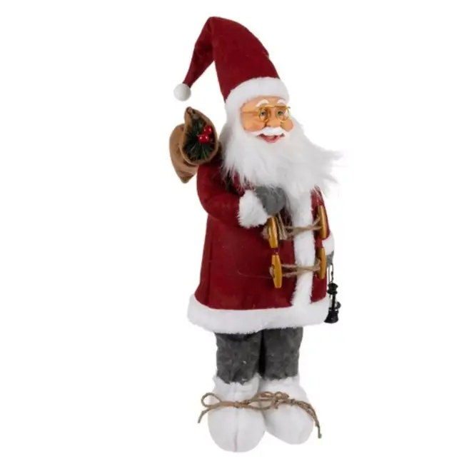 Ruhhy Kerstman Figuur 60cm - Premium Kwaliteit - Sfeervolle Kerstversiering