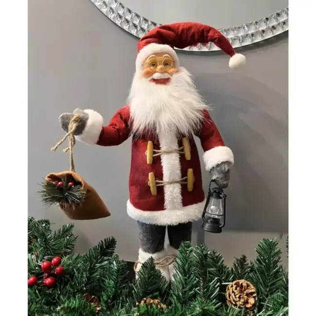 Ruhhy Kerstman 45cm - Premium Kwaliteit - Sfeervolle Kerstdecoratie