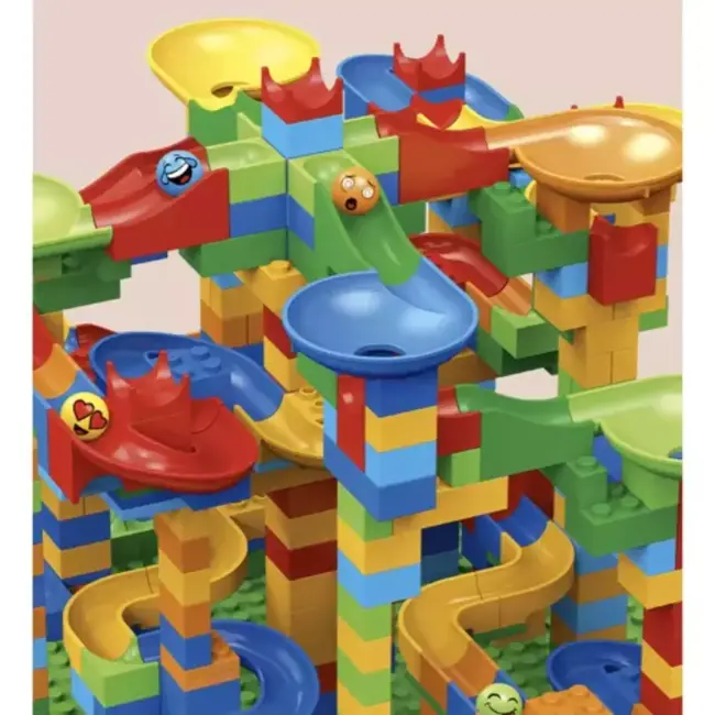 Kruzzel Knikkerbaan Set - 514-delig - Creatief en Educatief Speelplezier