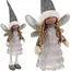 Ruhhy Fairy Grijze Kerstfiguur - Magische Glittervleugels - Elegante Decoratie