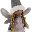 Ruhhy Fairy Grijze Kerstfiguur - Magische Glittervleugels - Elegante Decoratie
