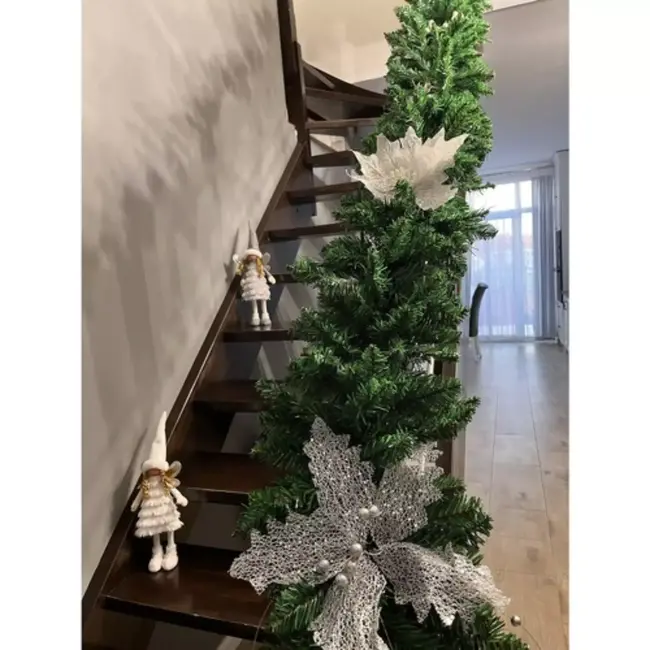 Ruhhy Fairy Grijze Kerstfiguur - Magische Glittervleugels - Elegante Decoratie