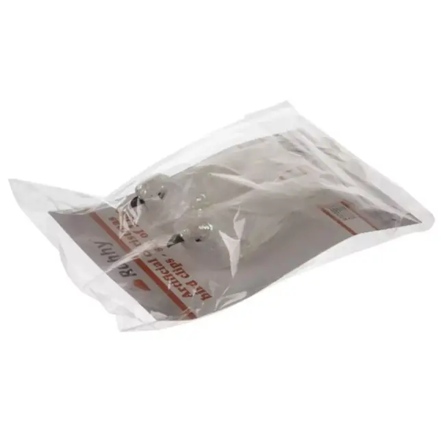 Ruhhy Kerstboomhangers - Vogels 2 Stuks - Elegante Witte Decoratie - Met Verenstaarten