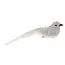 Ruhhy Kerstboomhangers - Vogels 2 Stuks - Elegante Witte Decoratie - Met Verenstaarten