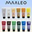 Maaleo Acrylverf Set 12 Kleuren - 100ml Tubes - Veelzijdig en Veilig