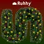 Ruhhy Kerstboom Slinger met LED - 2.7m van Feestelijke Verlichting