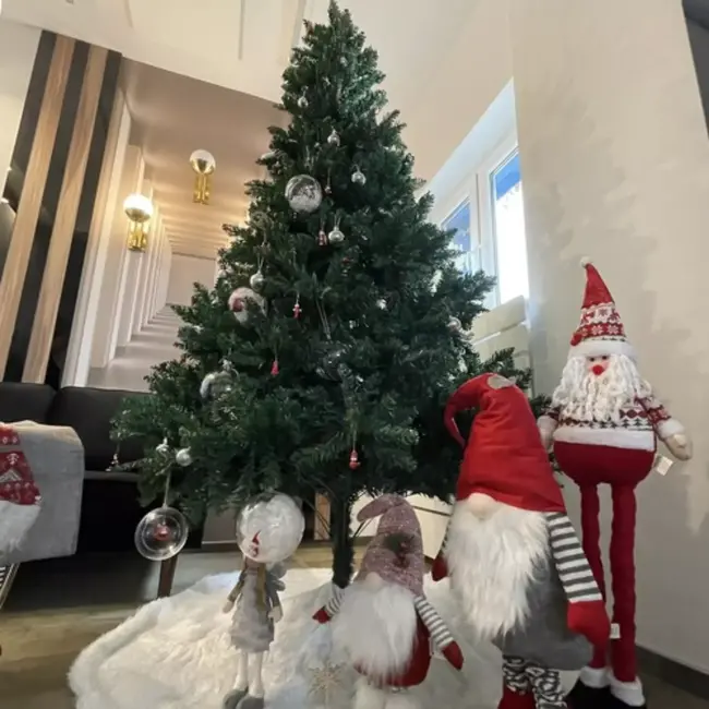 Ruhhy Kunstkerstboom 2,2m - Levendig Groen en Onderhoudsvrij