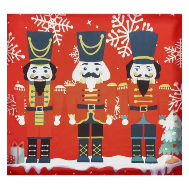 Ruhhy Notenkraker Kussensloop 40x40 cm - Voeg een Klassieke Kerstcharme toe