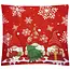 Ruhhy Decoratieve Kerstkussensloop 45x45cm - Vrolijk Kaboutermotief