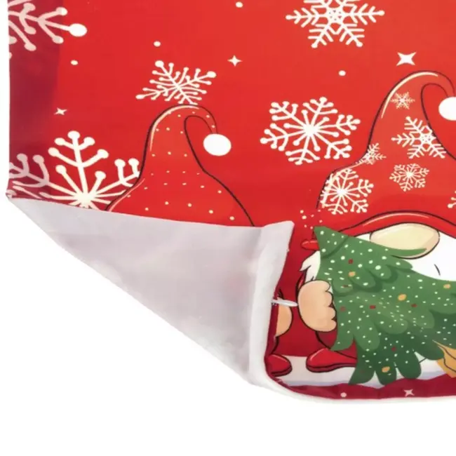 Ruhhy Decoratieve Kerstkussensloop 45x45cm - Vrolijk Kaboutermotief