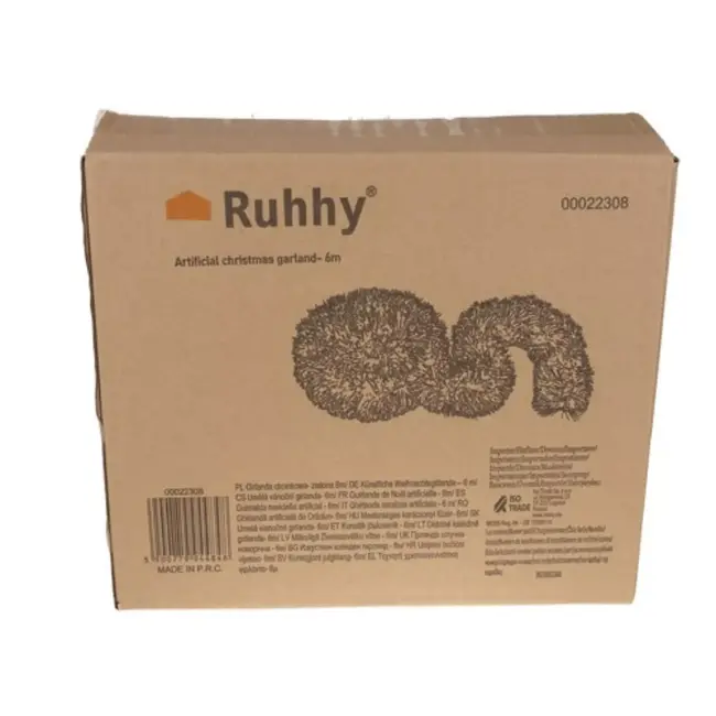Ruhhy Groene Kerstboom Slinger 6m - Dikke en Flexibele Kerstdecoratie