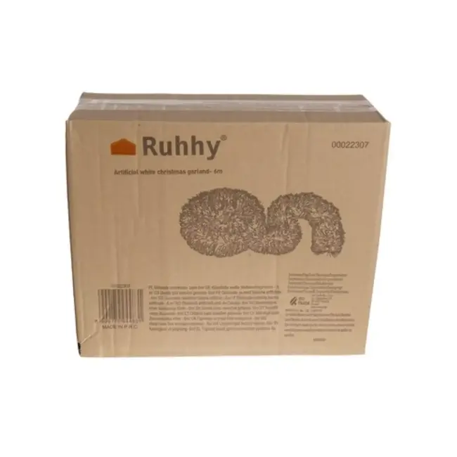 Ruhhy Kerstboom Slinger 6m in Wit - Voeg Magie toe aan Uw Feestdagen