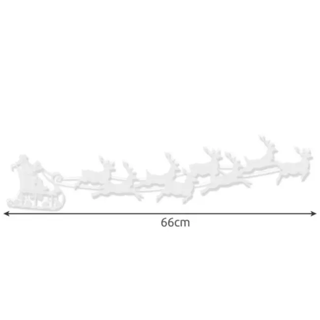 Ruhhy Kerstraamstickers - Feestelijke Decoratie zonder Lijm of Vuil