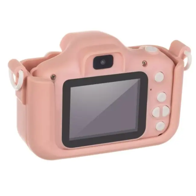 Kruzzel Digitale Kindercamera - Inclusief 32 GB SD Kaart - Roze, Full HD