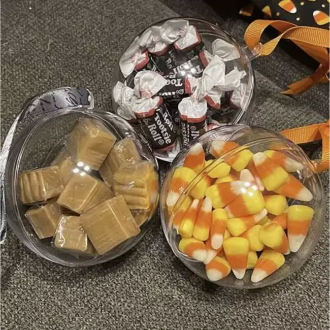 Ruhhy Transparante Kerstballen 12 cm - Set van 5 - Ideaal voor DIY Decoratie