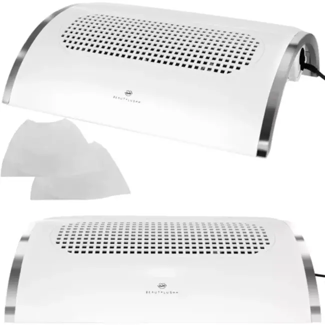 Beautylushh White Dust Absorber - 40W Krachtige Stofafzuiging voor Manicure