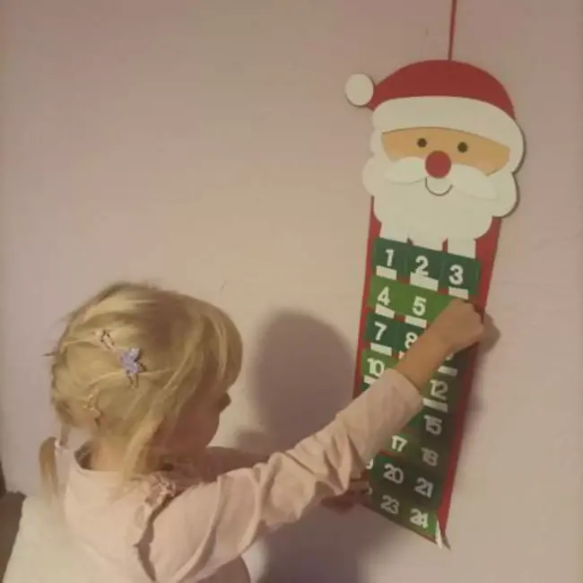 Ruhhy Vilt Adventskalender met 24 Zakjes - Perfect voor Kerst Aftellen
