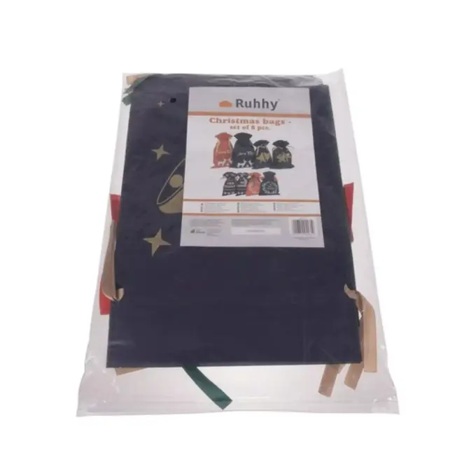 Malatec Kersttassen Set van 8 - Decoratieve Cadeauzakken in Verschillende Maten