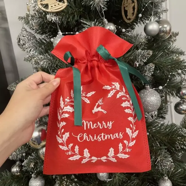 Malatec Kersttassen Set van 8 - Decoratieve Cadeauzakken in Verschillende Maten