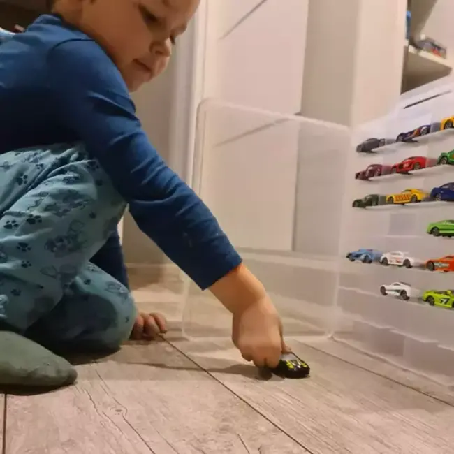 Kruzzel Gekleurde Speelgoedauto's 1:64 - Perfect voor Jonge Autoliefhebbers - 16 Stuks