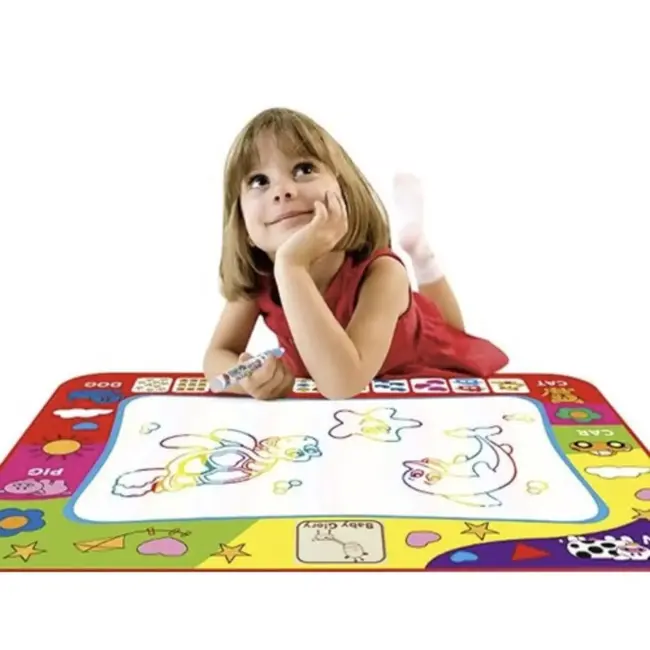 Kruzzel Water Tekenmat met 2 Pennen - Groot, Educatief en Veilig voor Kinderen