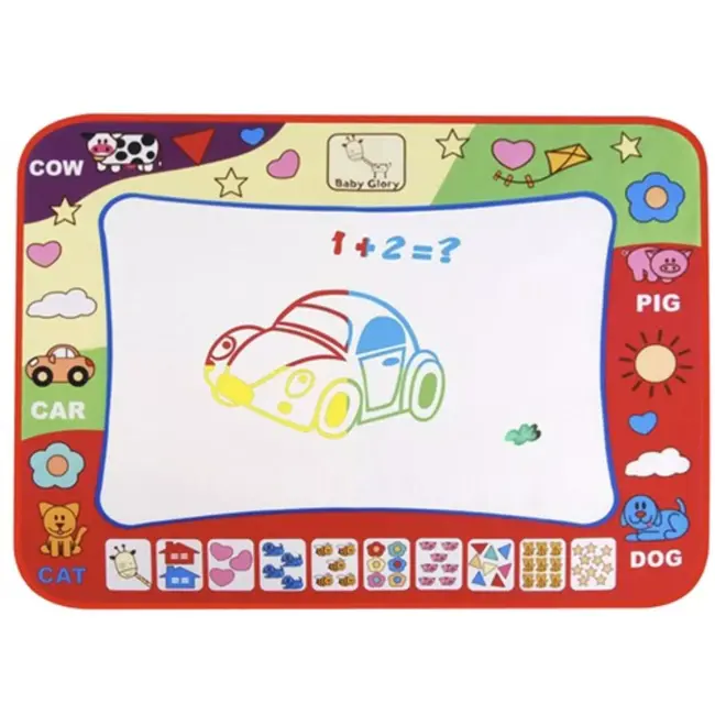 Kruzzel Water Tekenmat met 2 Pennen - Groot, Educatief en Veilig voor Kinderen