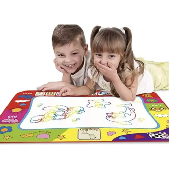 Kruzzel Water Tekenmat met 2 Pennen - Groot, Educatief en Veilig voor Kinderen