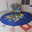 Kruzzel Speelmat-Tas - Eenvoudig Speelgoed Opruimen - Blauw, 150 cm Diameter