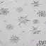 Ruhhy Kerstboommat 90cm - Luxe en Stijl met Zilveren Sterren en Sneeuwvlokken
