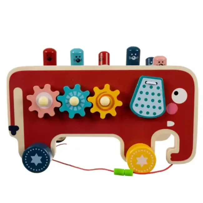 Kruzzel Houten Olifant: Educatief en Interactief Speelgoed voor Kinderen