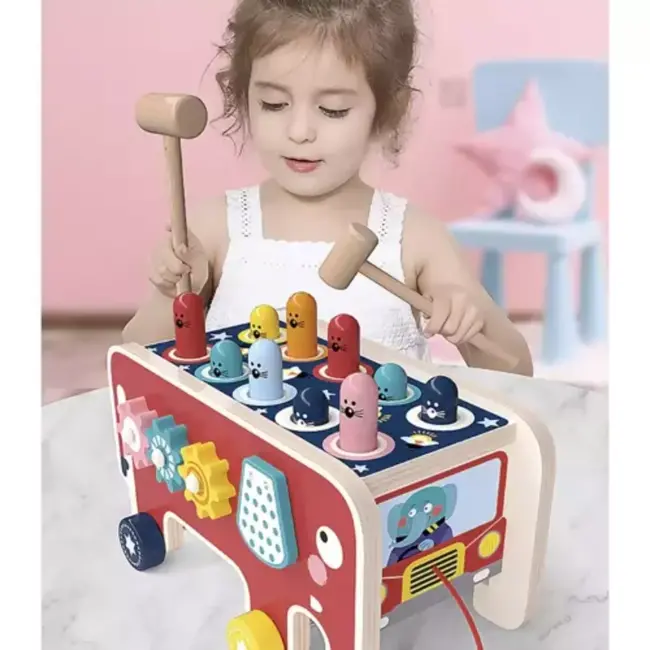 Kruzzel Houten Olifant: Educatief en Interactief Speelgoed voor Kinderen