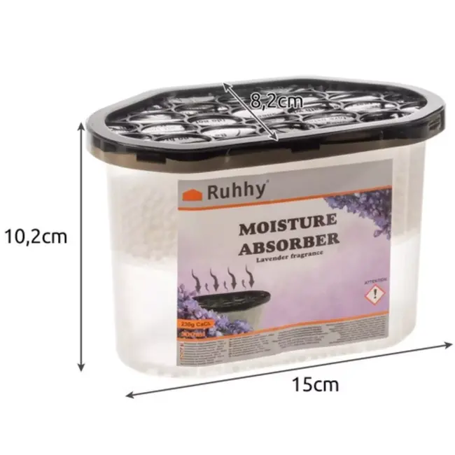 Ruhhy Lavendel Vochtabsorbeerder 500ml - Effectieve Vochtbestrijding met Frisse Geur