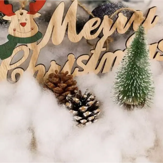 Ruhhy Kunstmatige Sneeuw 1 kg - Perfect voor Kerstdecoratie en Feestversiering