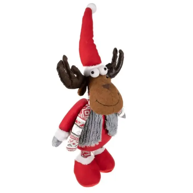 Ruhhy Telescopisch Rendier 88cm - Verstelbaar en Feestelijk - Perfecte Kerstdecoratie