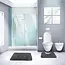 Ruhhy Badkamermat Set in Grijs - 3 Stukken - Antislip en Comfortabel - Perfect voor Elke Badkamer