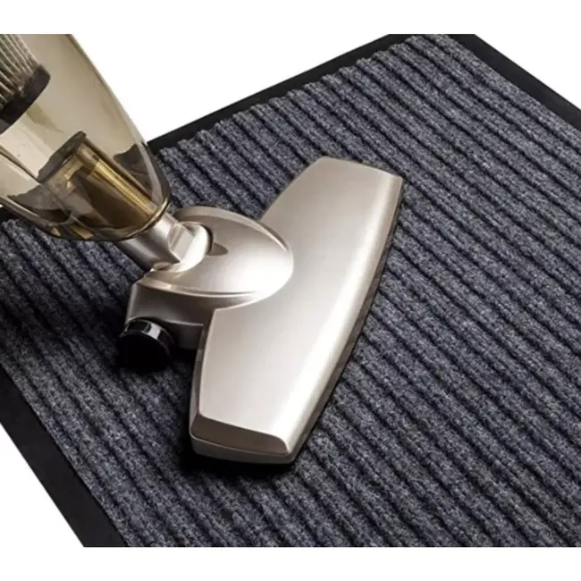 Ruhhy Deurmat 60X90 cm - Antislip en Veilig - Perfect voor Binnen en Buiten - Grijs Zwart