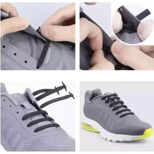 Malatec Siliconen Veters - Gemakkelijke en Snelle Schoenoplossing