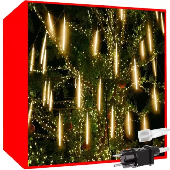 Ruhhy Meteoren Kerstverlichting 36LED 50cm - Creëer een Magische Sfeer met Warm Wit Licht