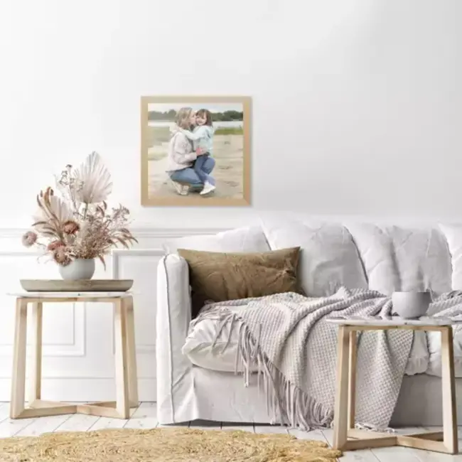 Malatec Dennenlijst 28,5x28,5cm - Veelzijdige Lijst voor Kunst en Foto's