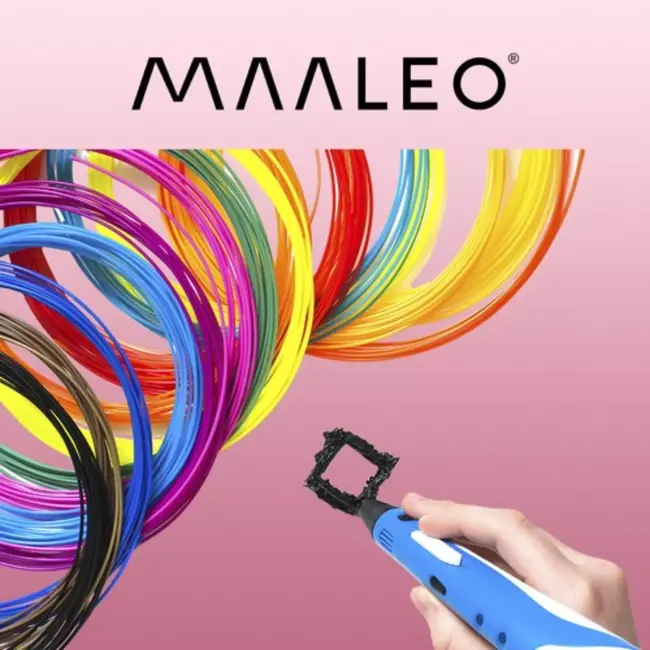Maaleo Set van 30 PLA 3D-filamenten – 300 meter in diverse kleuren en speciale effecten