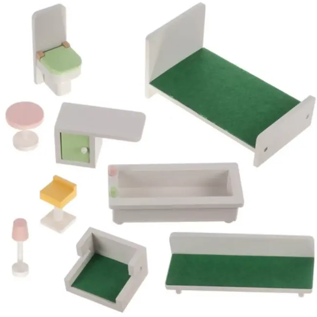 Kruzzel Poppenhuis - Groot - 114 x 81,5 x 30,5 cm - met Lift