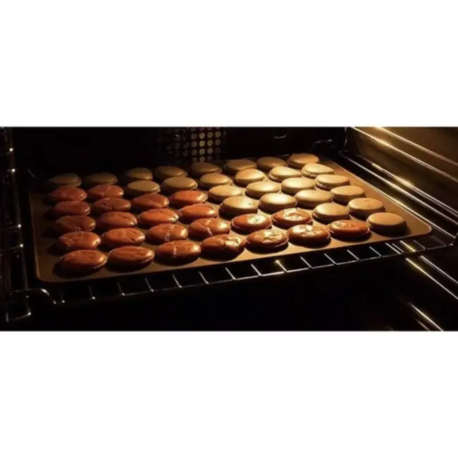Ruhhy Siliconen Koekjesvorm - Perfect voor Macarons en Koekjes - 48 Ringen - Bruin