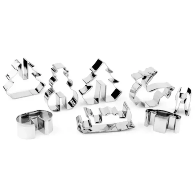 Ruhhy Kerst Snijset - 3D Koekjesvormen - Roestvrij Staal - Creatief en Veelzijdig