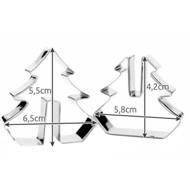 Ruhhy Kerst Snijset - 3D Koekjesvormen - Roestvrij Staal - Creatief en Veelzijdig