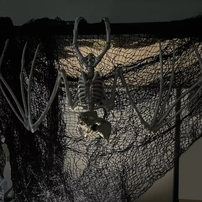 Malatec Vleermuis Skelet - Griezelige Halloween Decoratie - 30cm - Realistisch Ontwerp